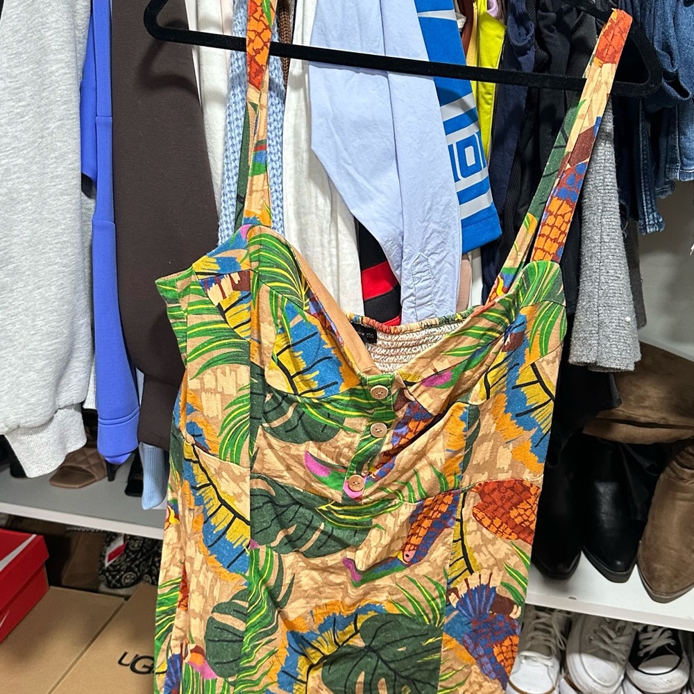 House of Harlow 1960 Multicolor Tropical Print Dress